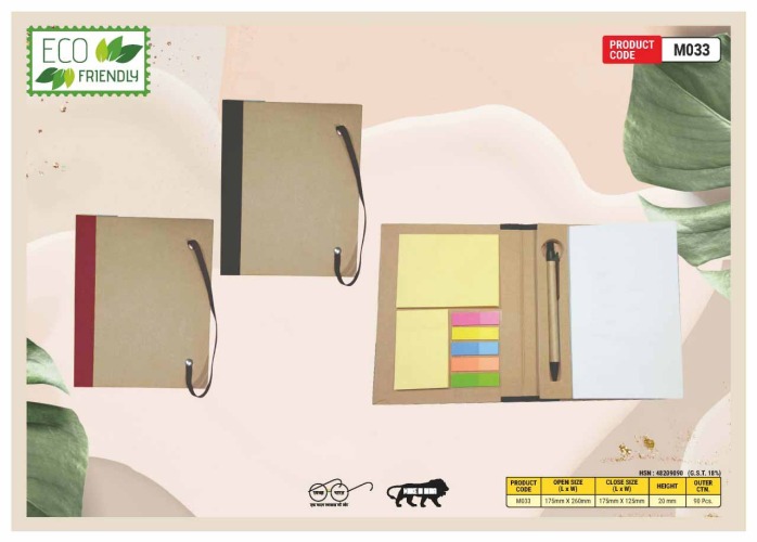 Eco Friendly Sticky Note Pad With Pen M033