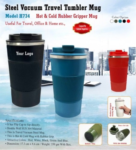 Steel Vacuum Travel Tumbler Mug H734