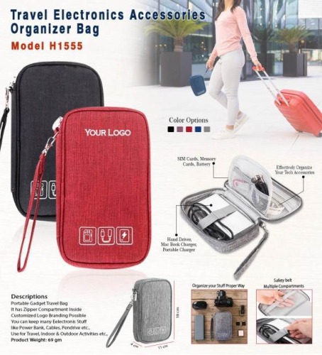 Travel Electronics Accessories Organizer Bag H1555