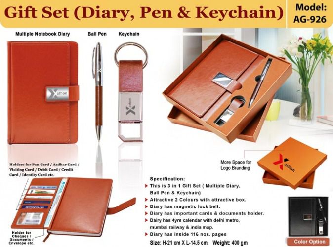 Gift Set Diary Pen and Key Chain AG 926
