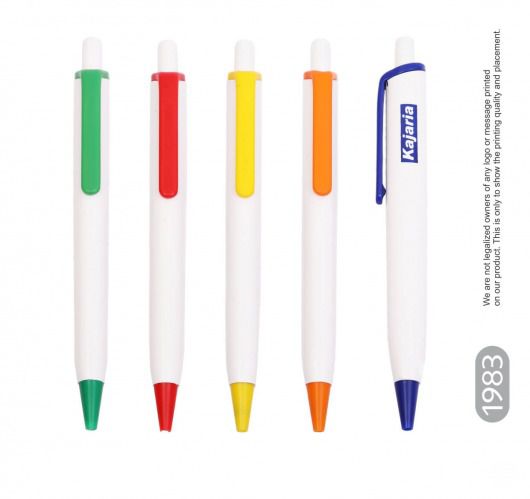 Oval Eco White Opac Mix Color Parts Pen