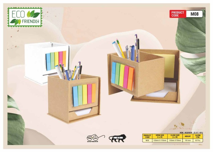 Eco Friendly Sticky Note Pad 5 Colors M09