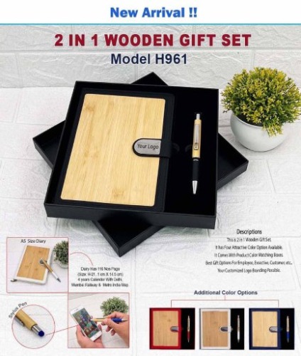 2 in 1 Wooden Gift Set H 961