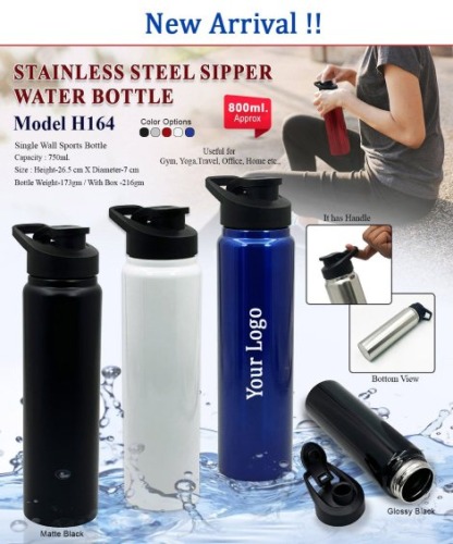 Stainless Steel Sipper Water Bottle H 164