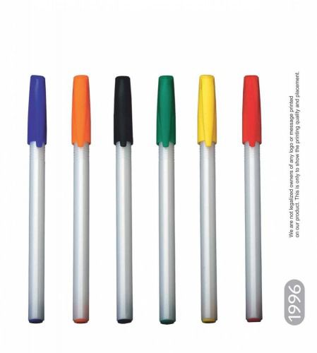 Race White Opac Mix Color Cap Pen