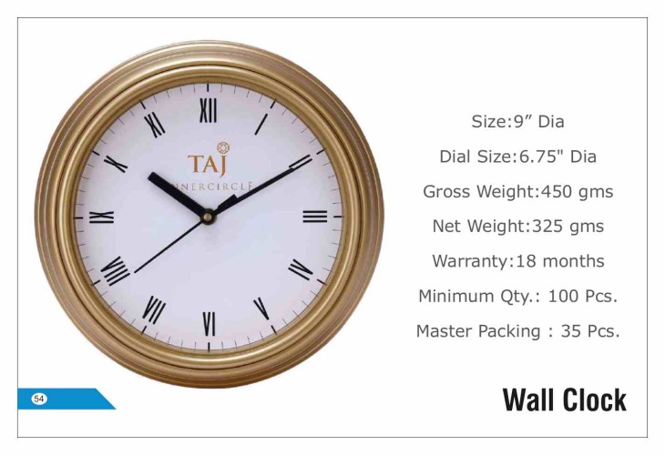 Taj Wall Clock 54