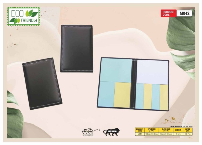 Sticky Note Pad With Foam Cover M042