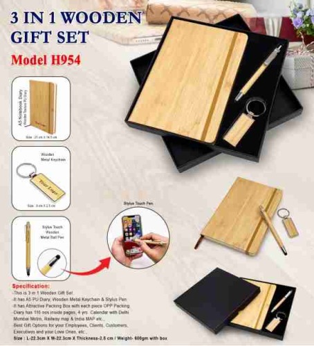 3 In 1 Wooden Gift Set H 954