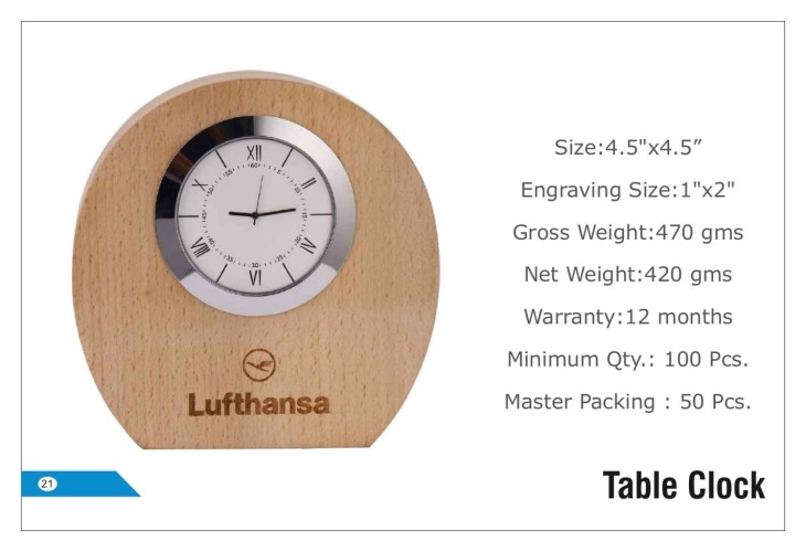 Lufthansa Table Clocks 21