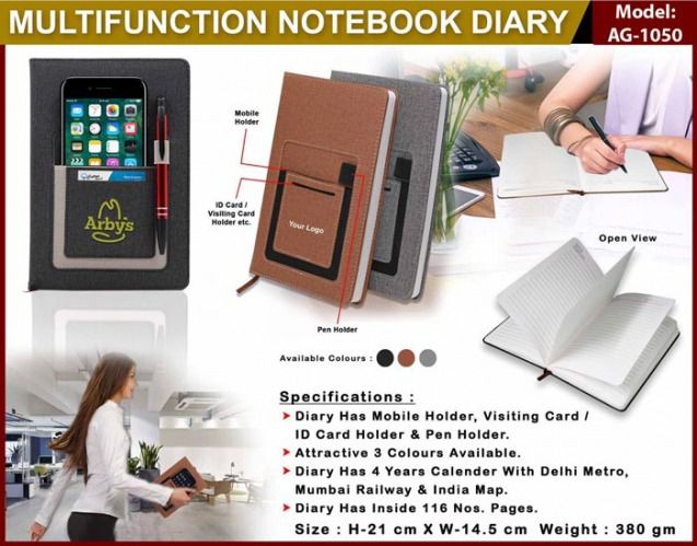 Multifunction Note Book Diary AG 1050