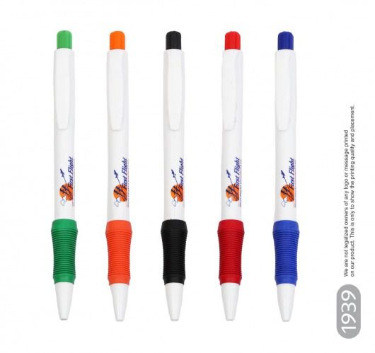 Real Gripper White Opac Mix Color Plunger Pen