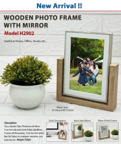 Wooden Photo frame With Mirror H 2902