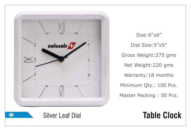 Swissair Table Clocks 03