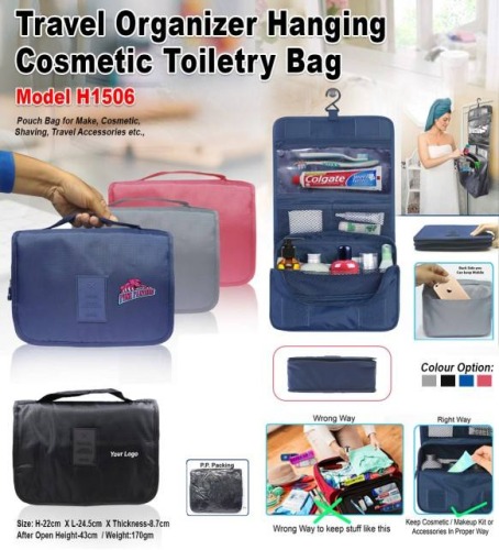 Travel Organizer Hanging Cosmetic Toiletry Bag H1506