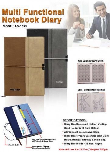 Multi Functional Note Book Diary AG 1053