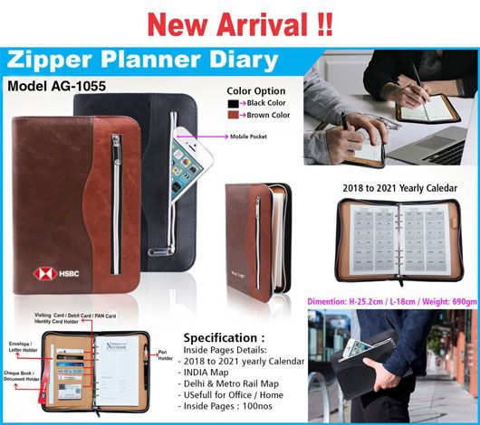 Zipper Planner Diary AG 1055