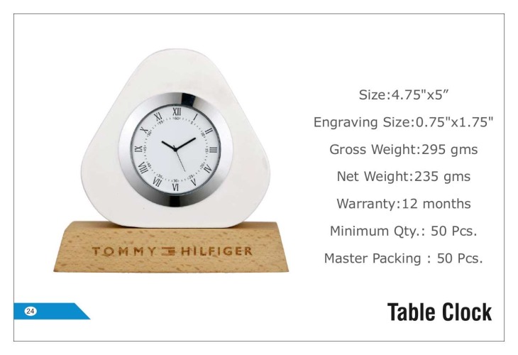 Tommy Hilfiger Table Clocks 24
