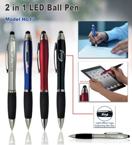 2 In 1 Led Ball Pen H013