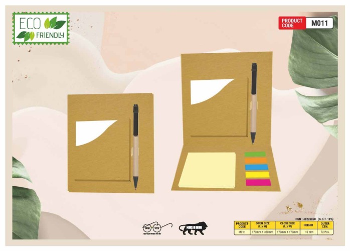Eco Friendly Sticky Note Pad With Calendar M012