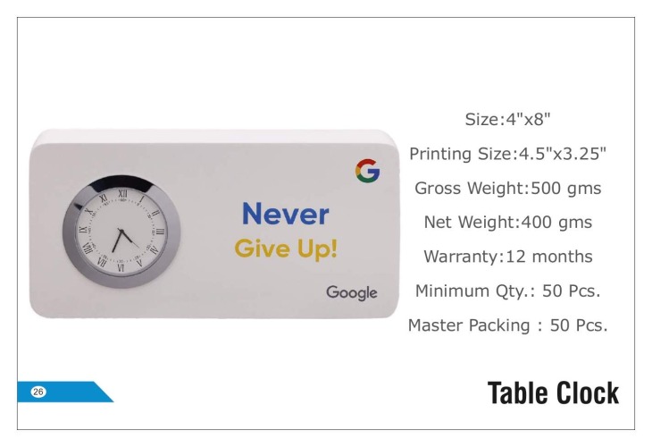 Google Table Clocks 26