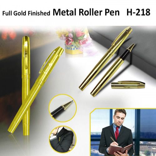 Full Gold Finished Metal Roller Pen H-218