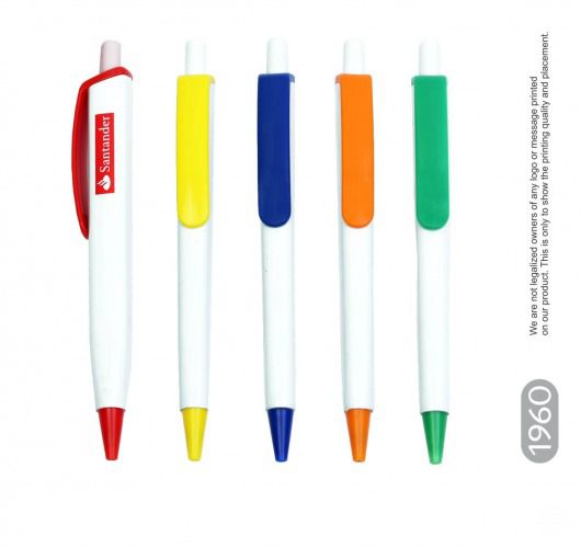 Square Eco White Opac Mix Color Parts Pen
