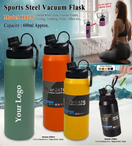 Sports Steel Vacuum Flask H423