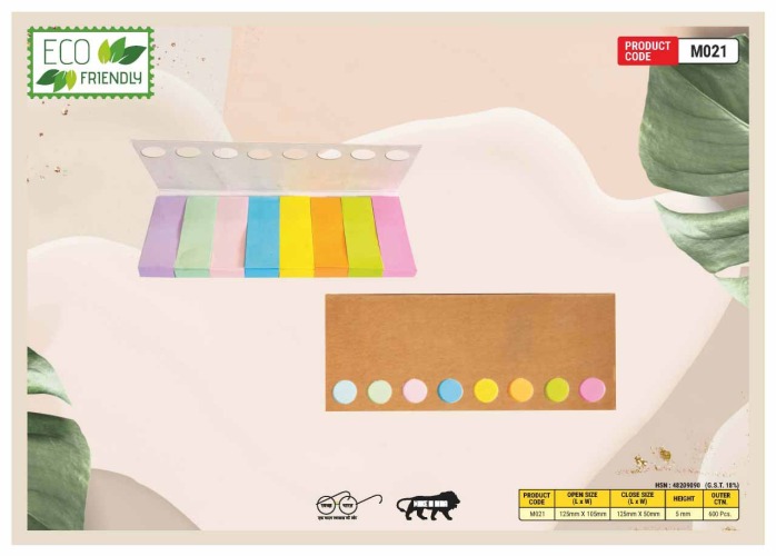 Eco Friendly 8 Colors Sticky Note M021