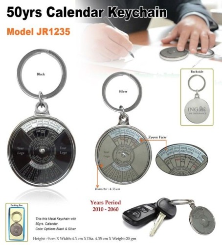50Yrs Calendar Keychain JR1235
