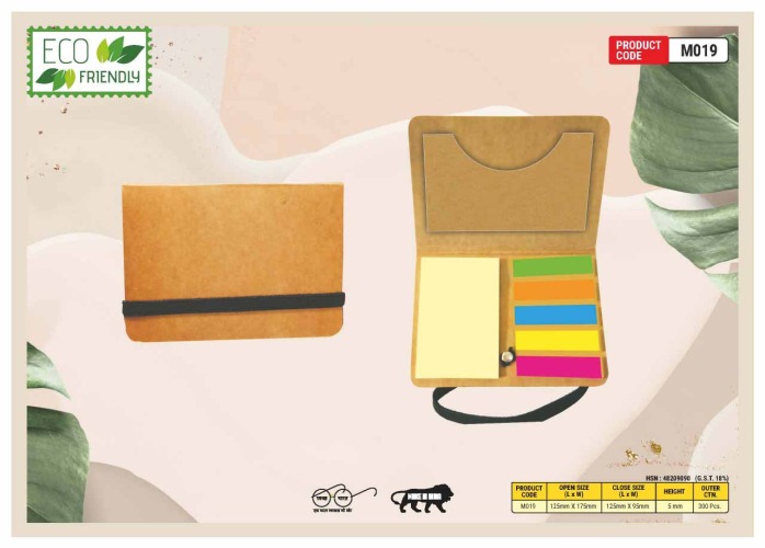 Eco Friendly Sticky Note Pad With Pocket M019