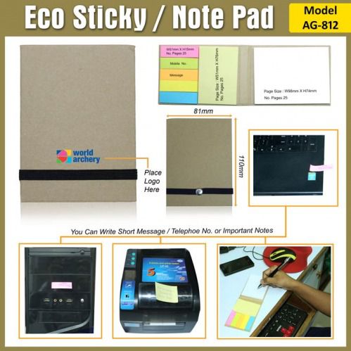 Eco Sticky-Note Pad Model AG 812