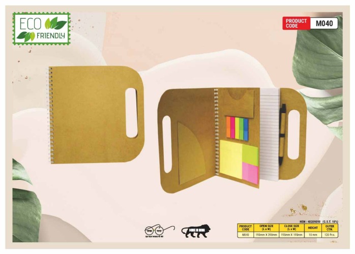 Eco Friendly Diary With Bag Holder M040