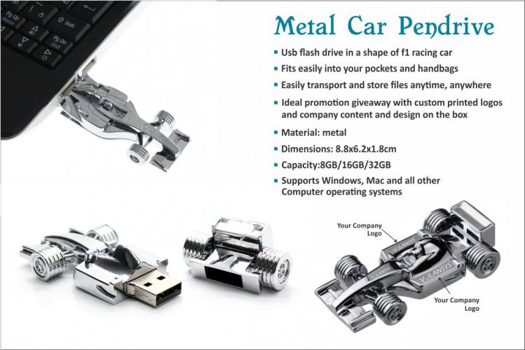 Metal Car Pen Drive