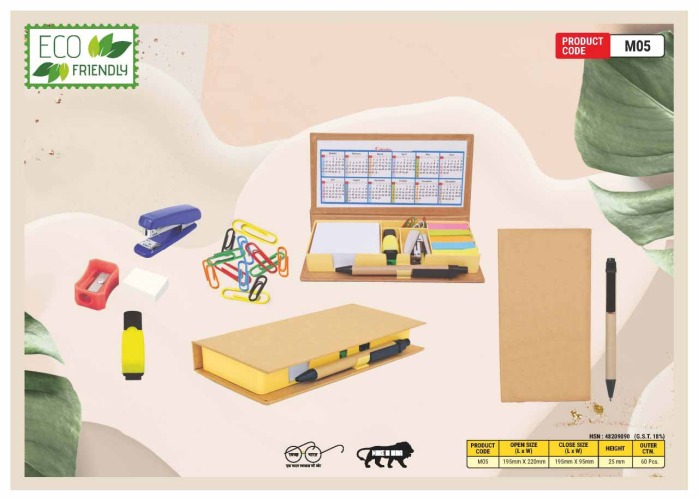 Eco Friendly Stationery Kit With Sticky Notepad M05