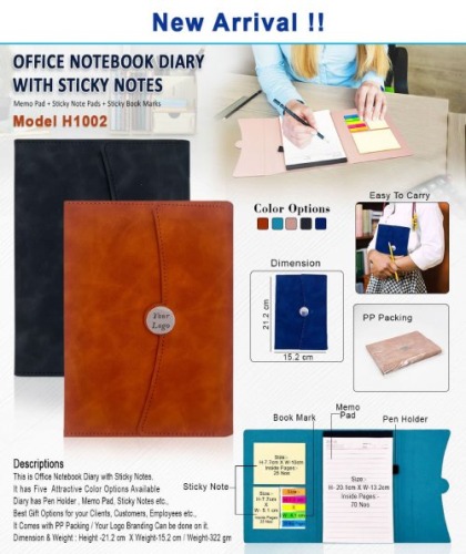 Office Note Book Diary H 1002