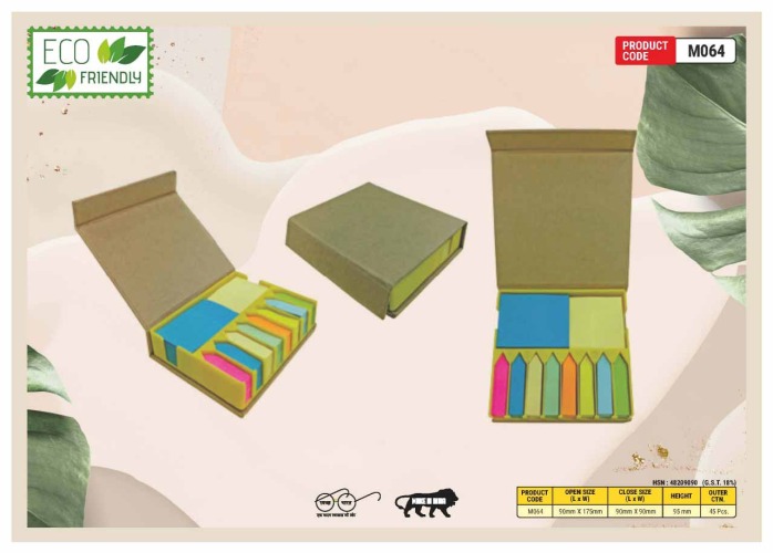 Eco Friendly Stationery Kit With Sticky Note Pad M064