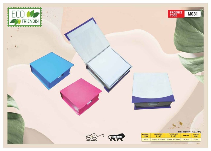 Eco Friendly Box With Writing Note Pad M031