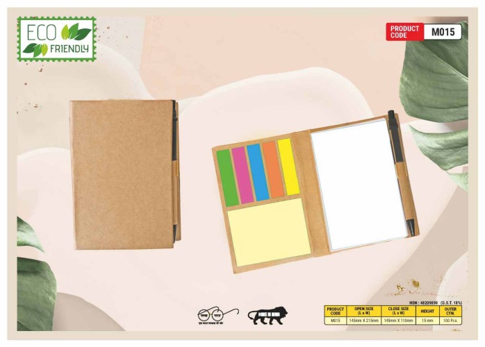 Eco Friendly Sticky Note Pad With Pen M015