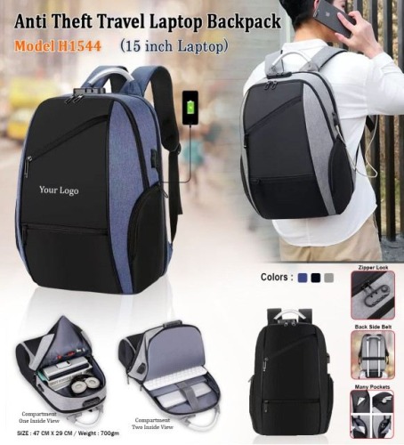 Anti Theft Travel Laptop Backpack H1544