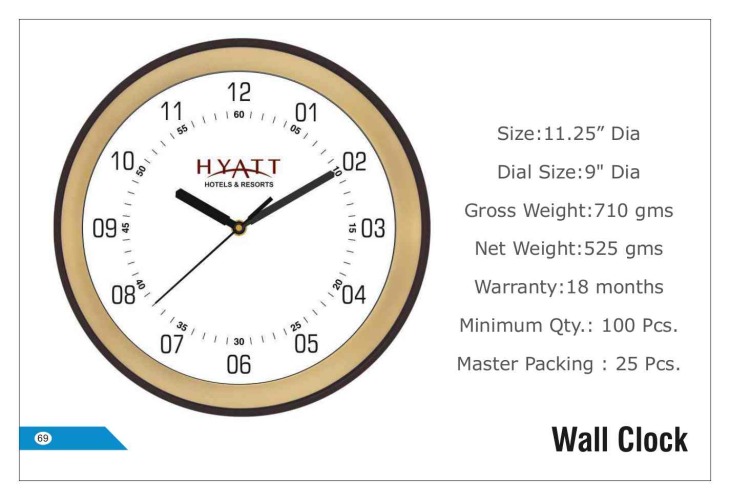Hyatt Wall CLOCK 69