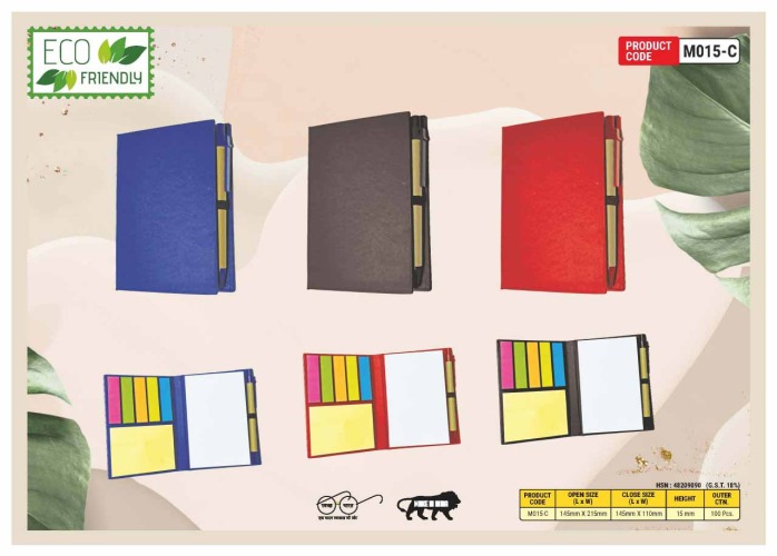 Eco Friendly Sticky Note Pad With Pen M015C