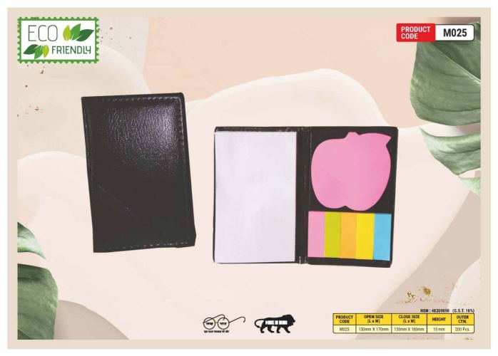 Eco Foam Folder With Sticky Note Pad M025