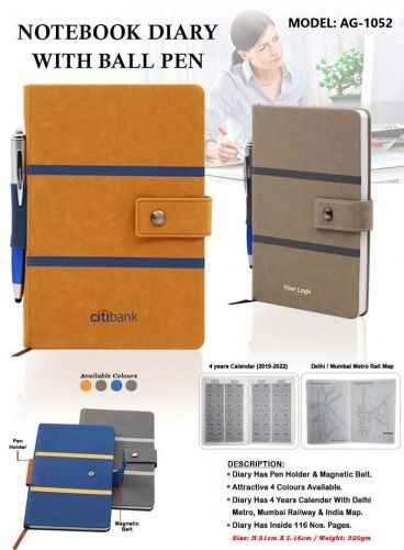 Notebook Diary with Ball Pen AG 1052