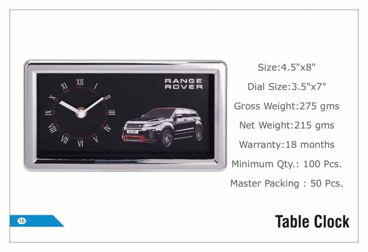 Range Rover Table Clocks 16