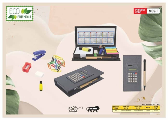 Eco Friendly Stationery Kit With Calculator With Sticky Note pad M05-C
