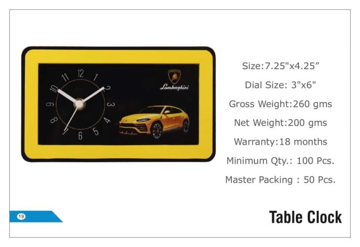 Lamborghini Table Clocks 19