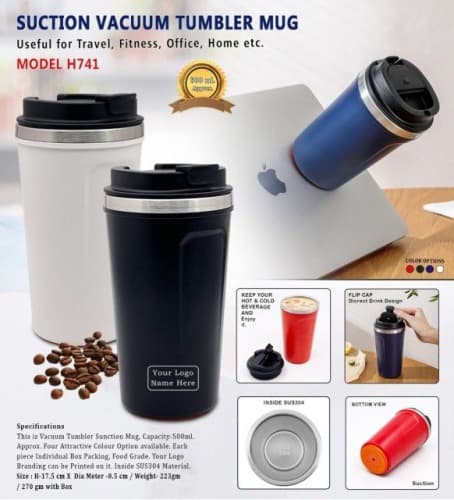 Suction Vacuum Tumbler Mug H741