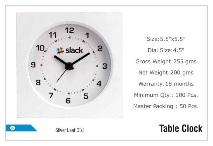 Slack Table Clocks 09