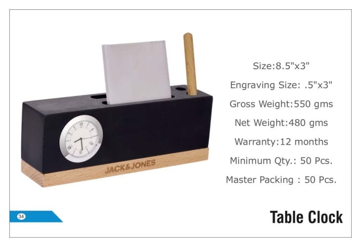 Jack&Jones; Table Clocks 34