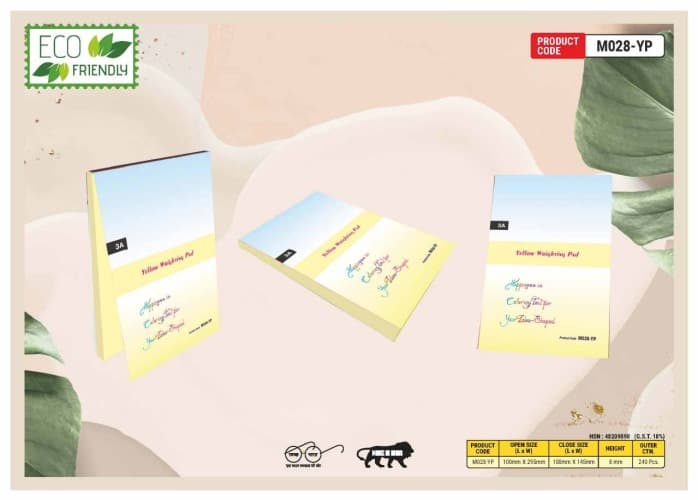Yellow Writing Pad M28YP